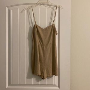 Tan romper, adjustable straps size 2